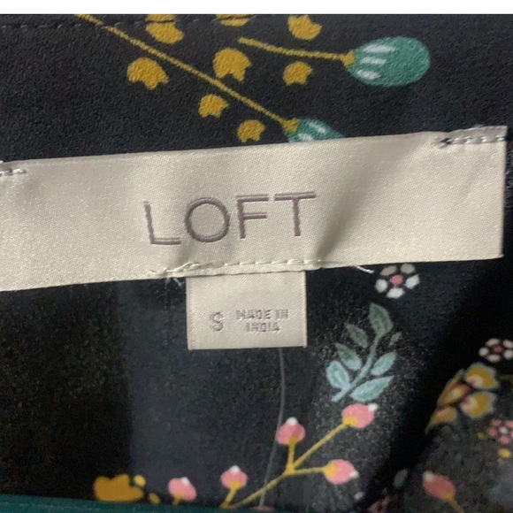 Loft Floral Black Wrap Top - Picture 6 of 12